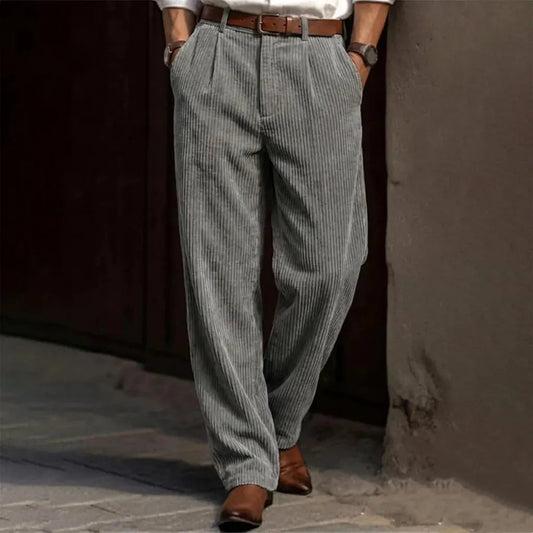 Men's Corduroy Relaxed-Fit Pants