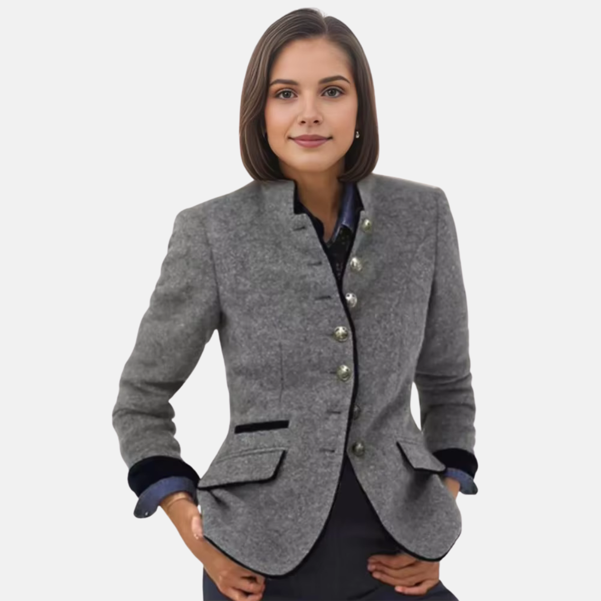 Women's Single-Button Blazer Jacket