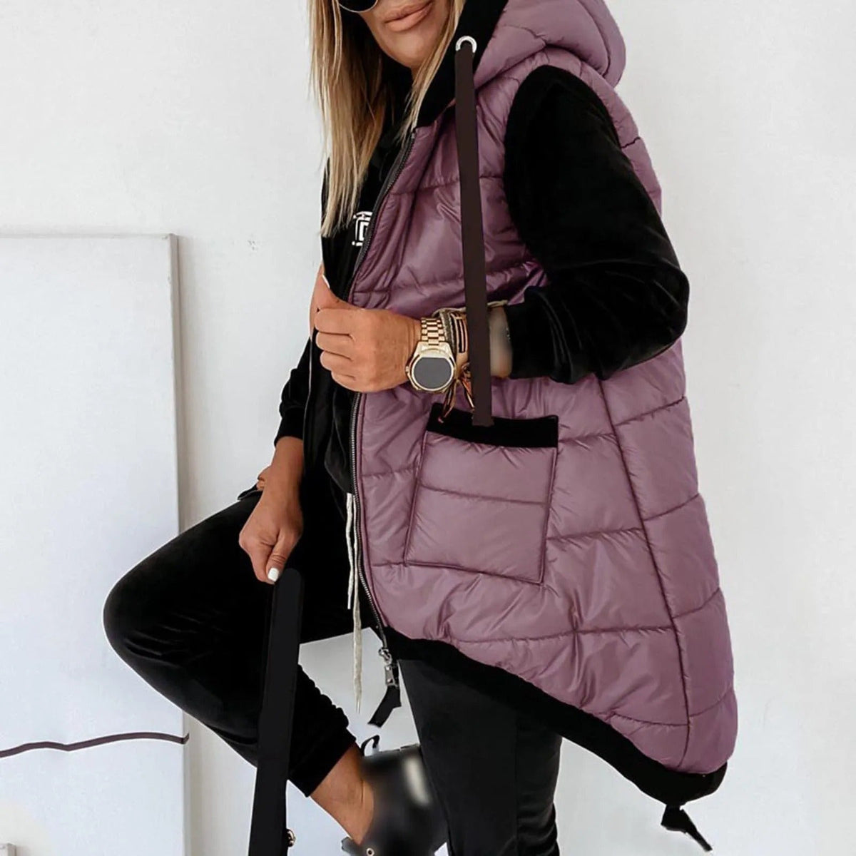 Women's Padded Hooded Puffer Vest