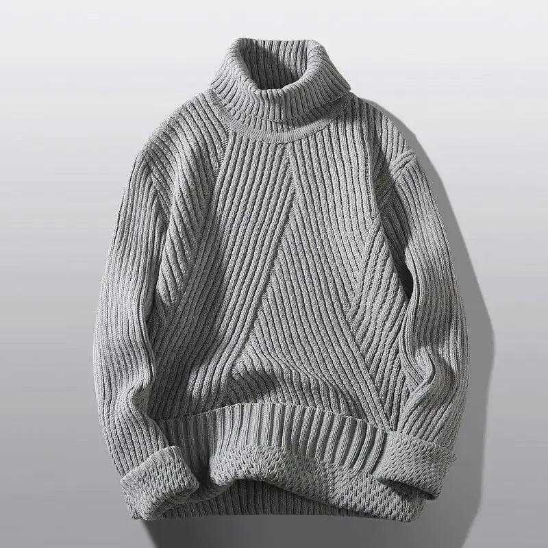 Men's Cotton Turtleneck Sweater