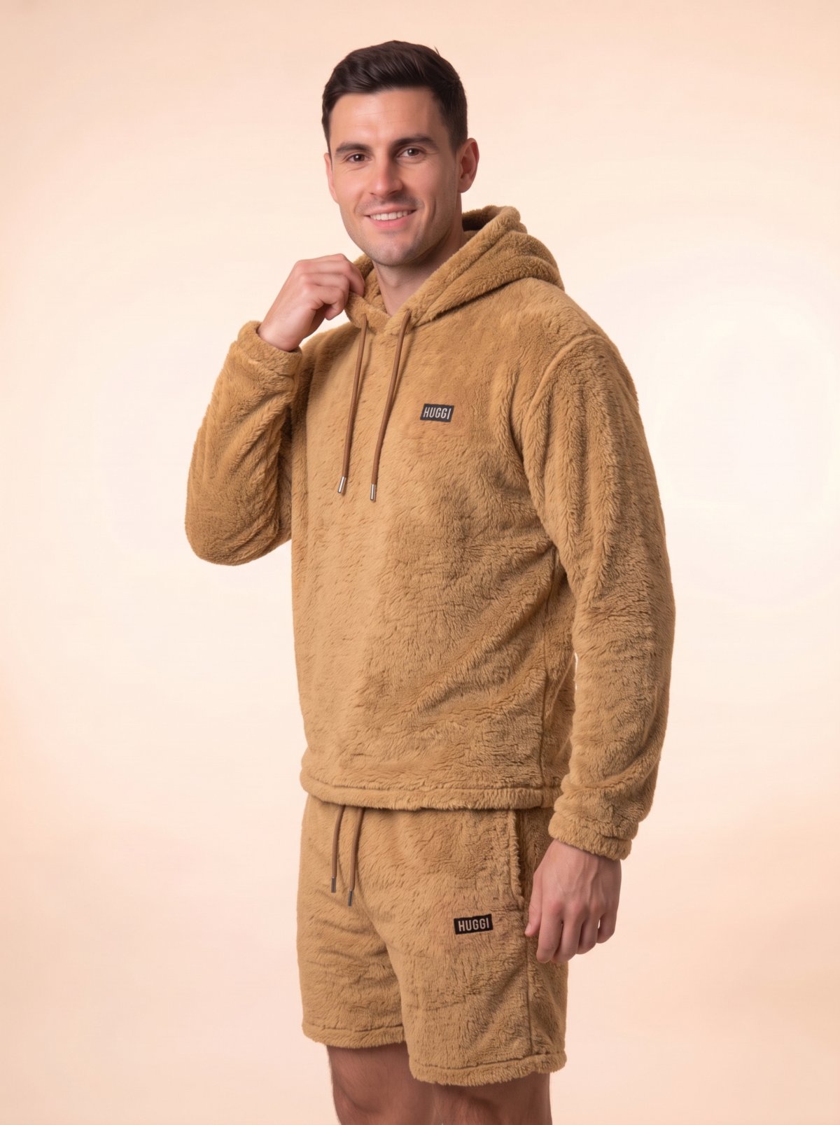 Women's Plush Fleece Hoodie & Shorts Set