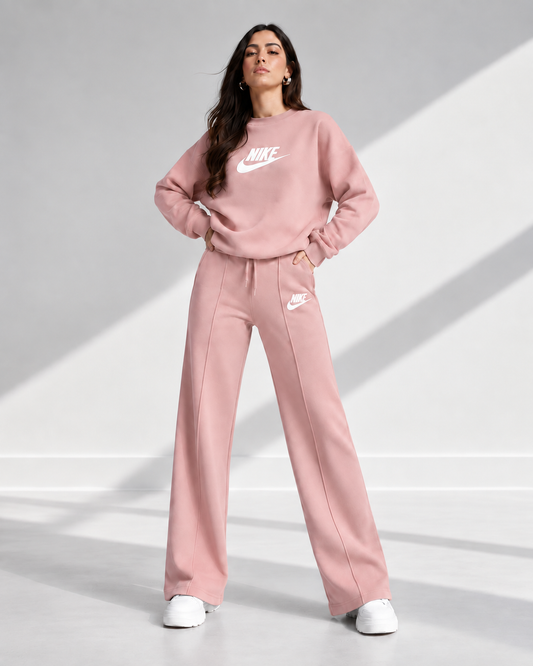Women's Relaxed Sweatshirt & Wide-Leg Pants Set