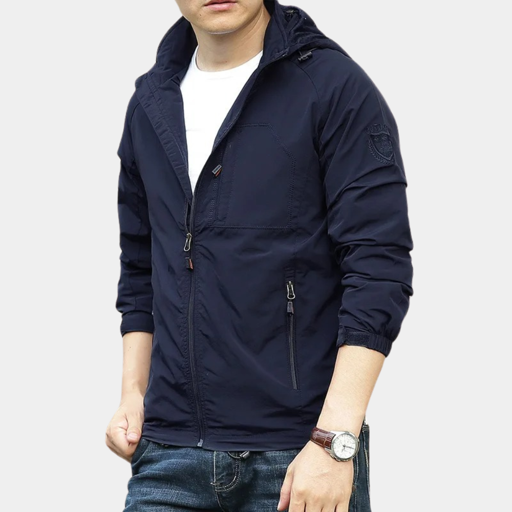 Men's Zip-Front Casual Jacket