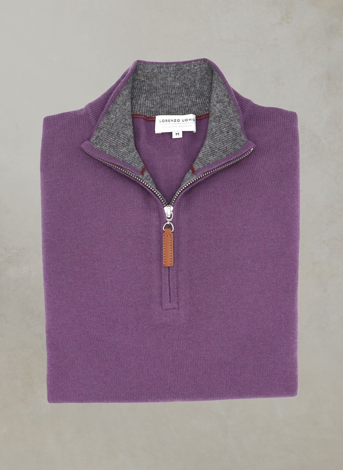 Men's Cashmere-Merino Quarter-Zip Sweater