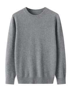 Men's Merino Wool Lightweight Crew Neck Knit Sweater
