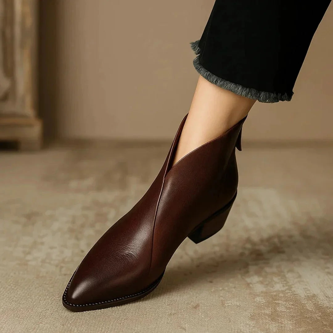 Women's Leather Side-Closure Ankle Boots – Cushioned Insole, view 4