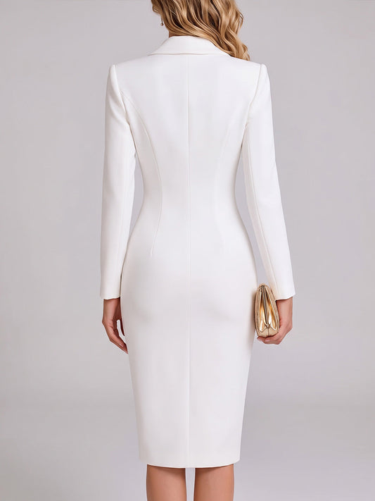 Women's Wrap Front Lapel Blazer Dress