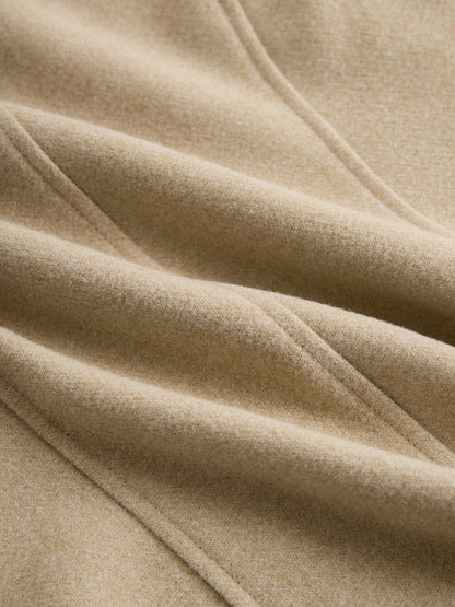 Women's Wool-Blend Stand Collar Coat