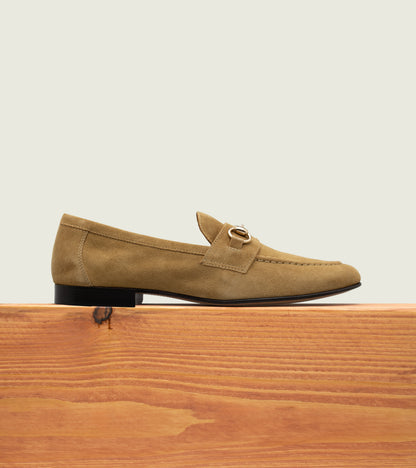 Men's Suede Horsebit Loafers