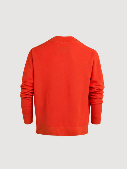 Men's Cashmere-Cotton V-Neck Sweater