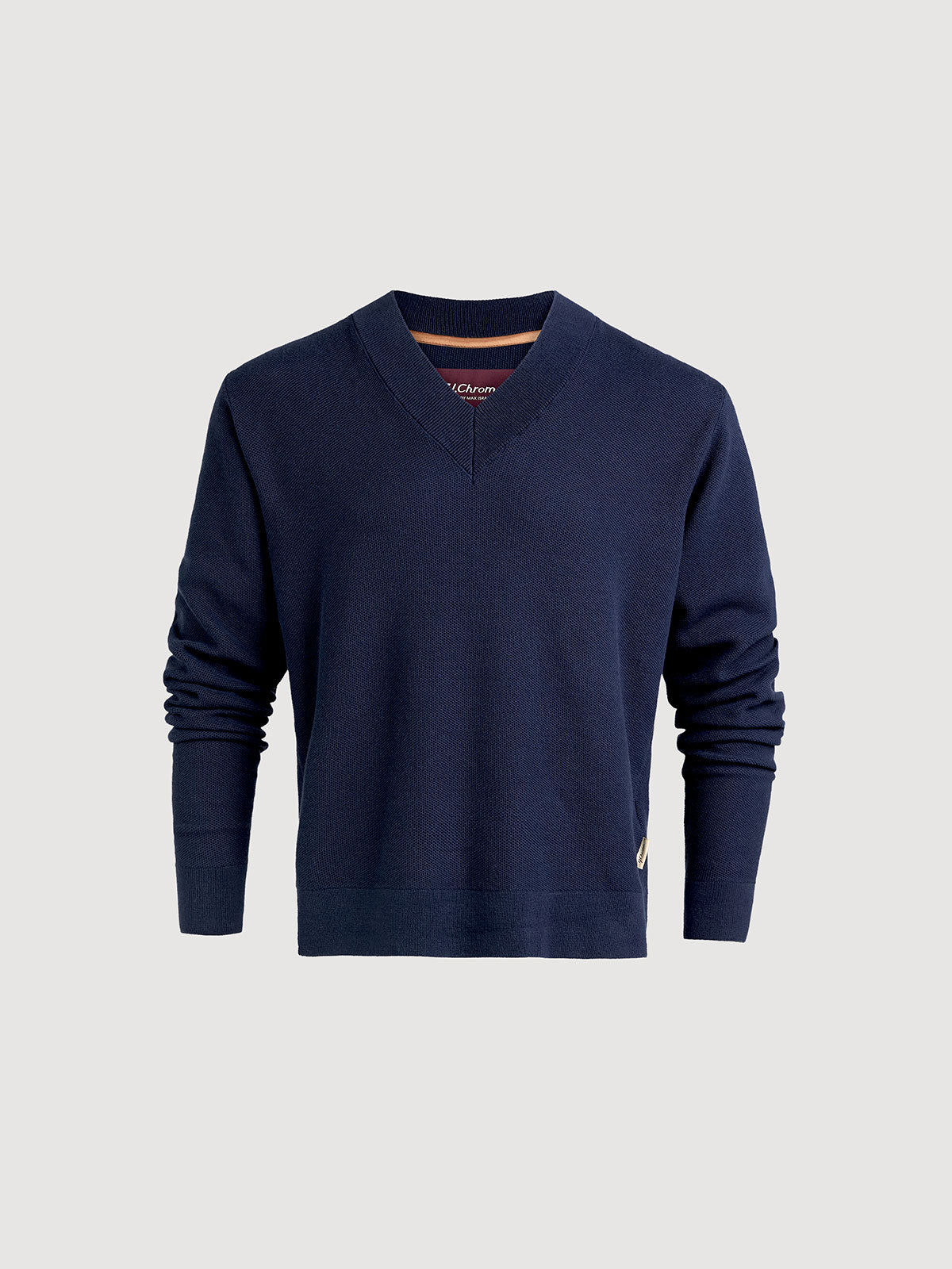 Men's Cashmere-Cotton V-Neck Sweater