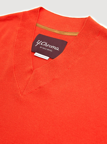 Men's Cashmere-Cotton V-Neck Sweater