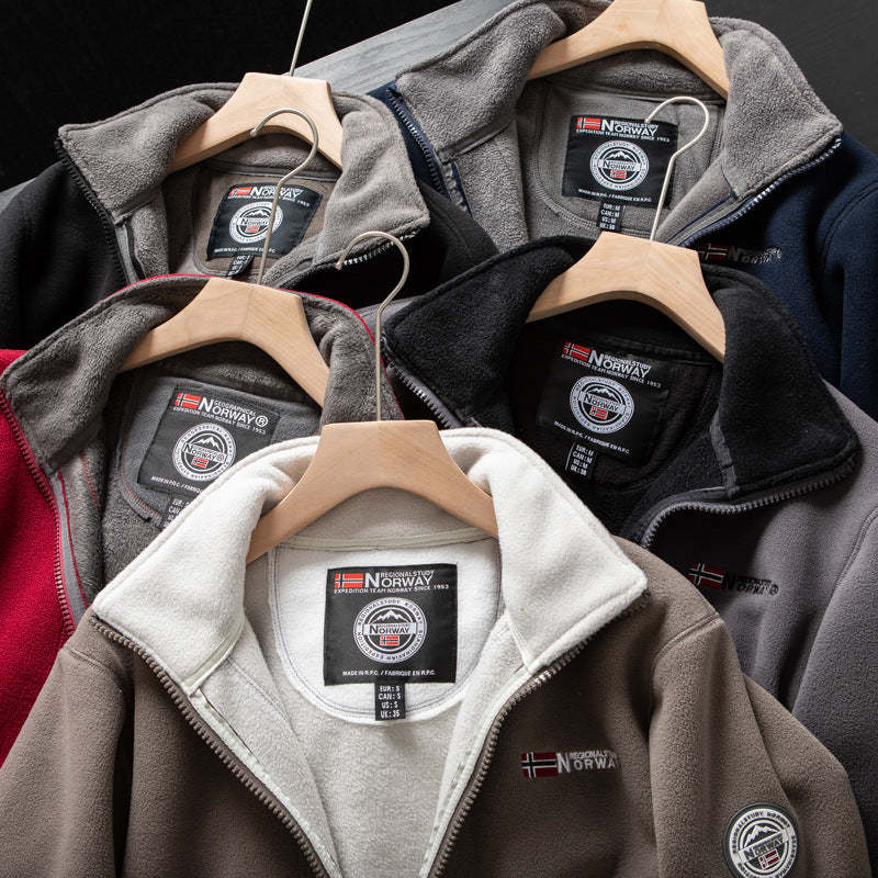 Unisex Sherpa Hooded Jacket