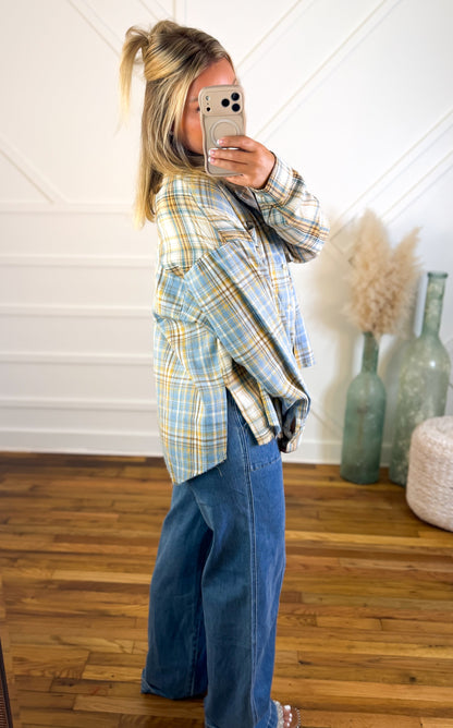 Women's Plaid Flannel Shirt