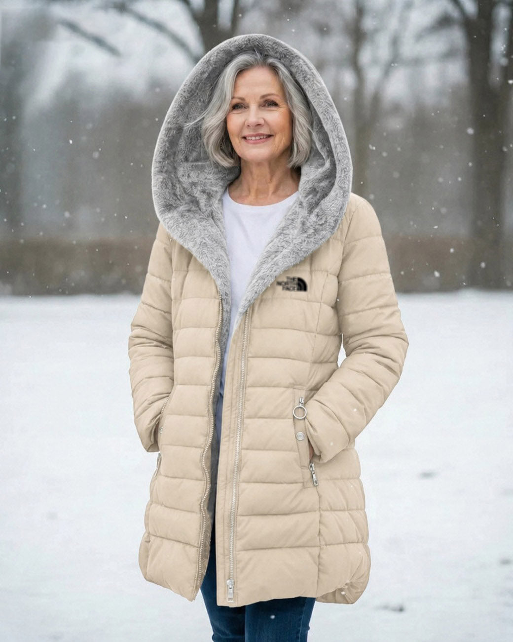 Unisex Fleece-Lined Quilted Coat