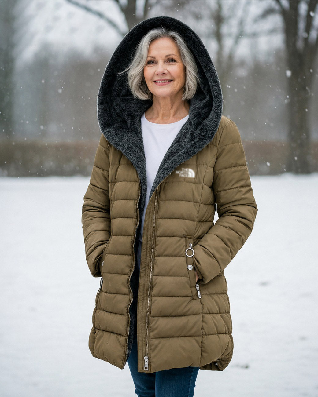 Unisex Fleece-Lined Quilted Coat