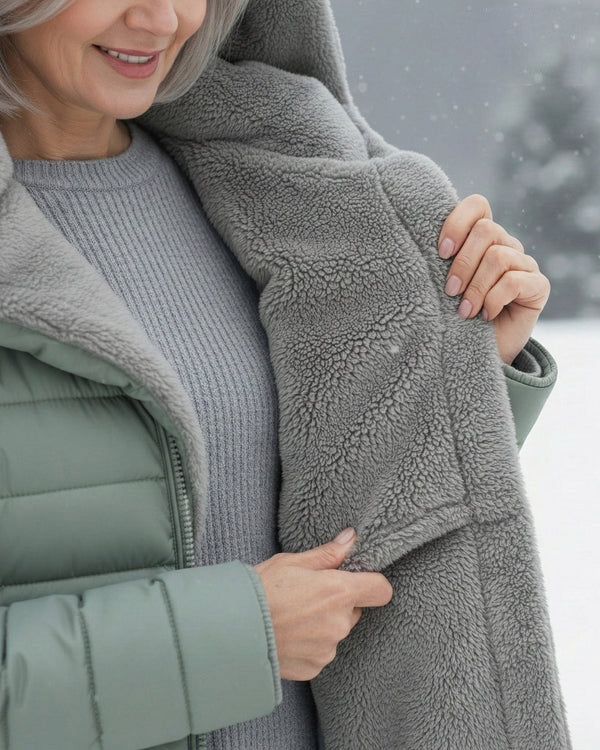 Unisex Fleece-Lined Quilted Coat