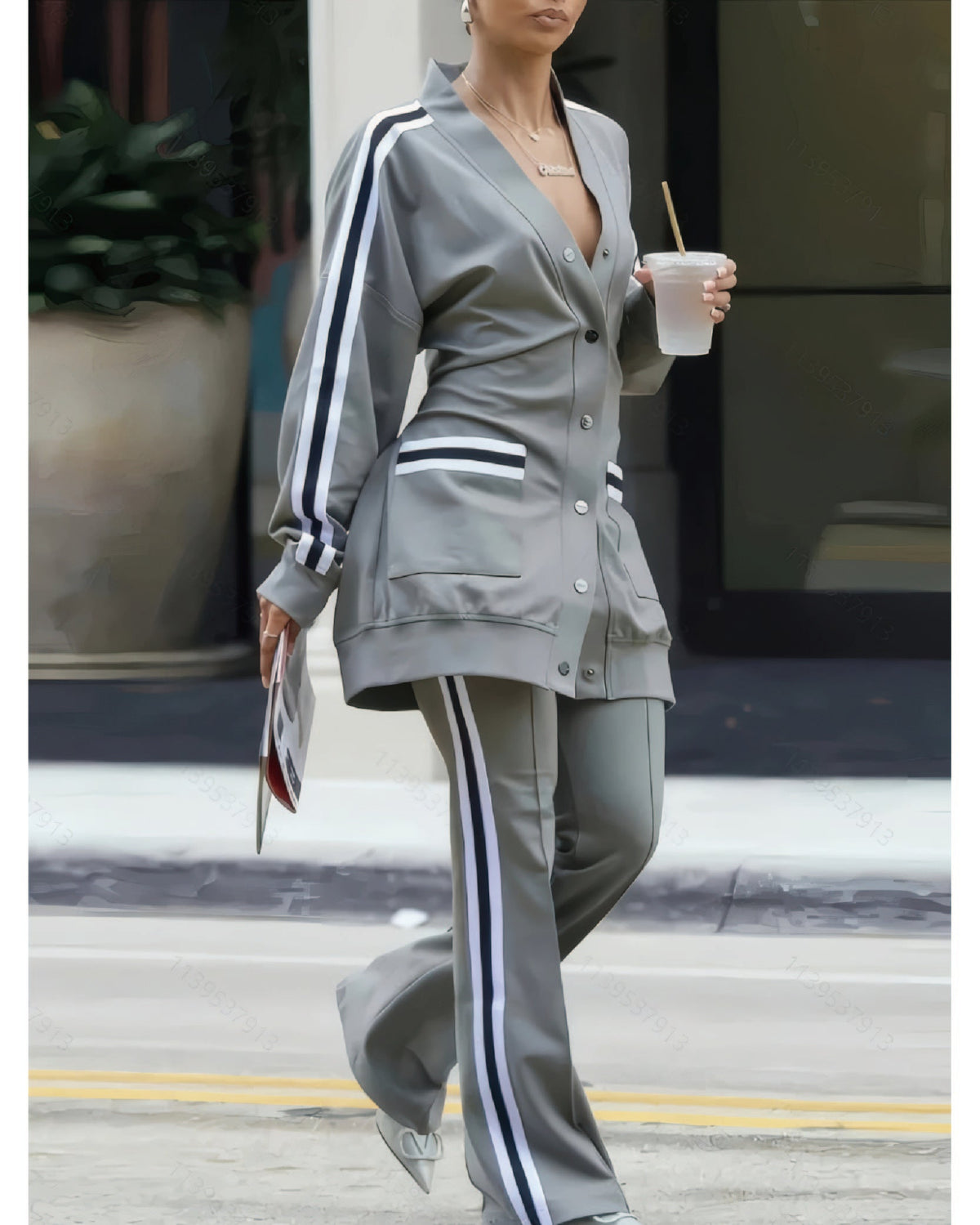 Women's Stretch Blazer and Pant Set