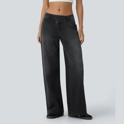 Women's Low Rise Baggy Wide Leg Jeans