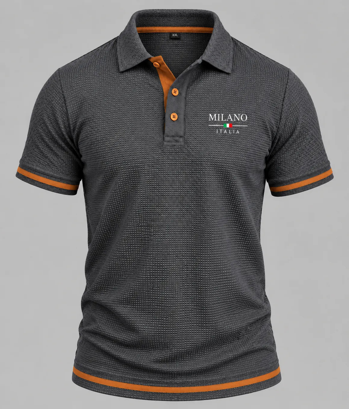 Men's Textured Polo Shirt