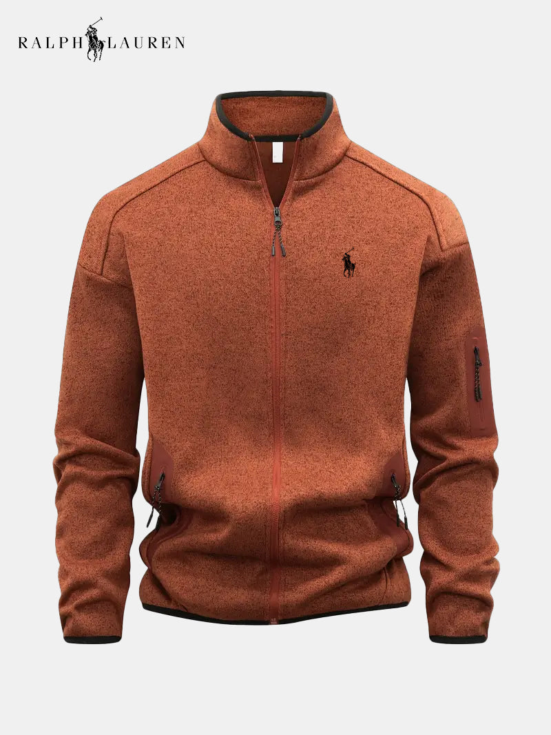 Men's Full-Zip Stand Collar Jacket