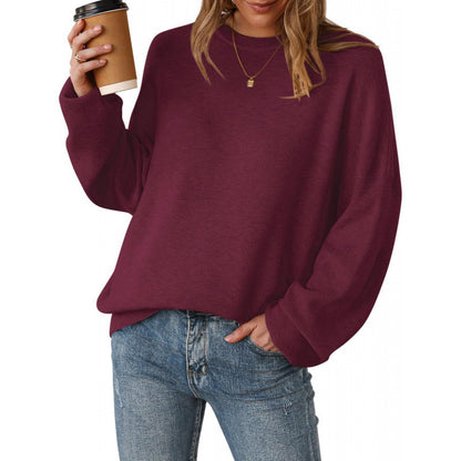 Women's Modal Loose-Fit Crew-Neck Sweater