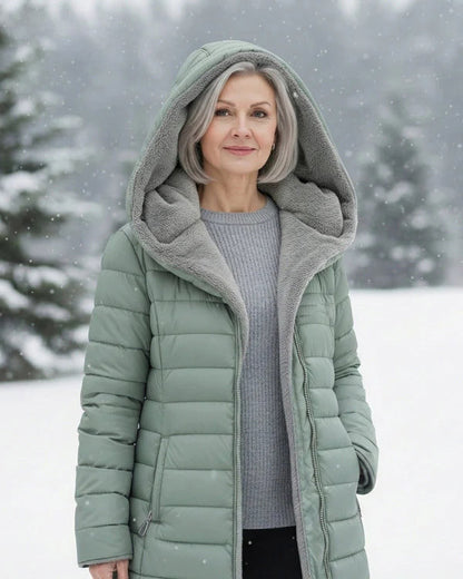 Unisex Fleece-Lined Quilted Coat