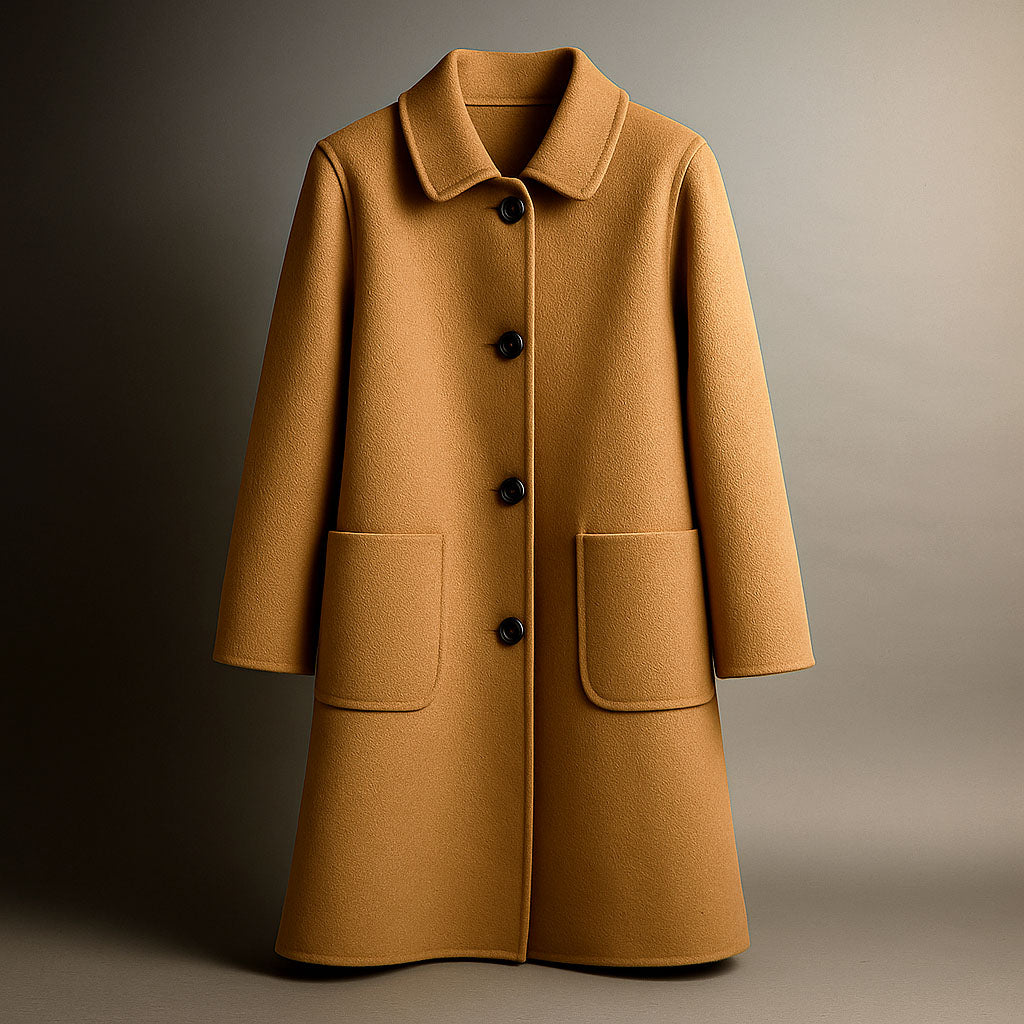 Men's Virgin Wool Straight-Cut Coat