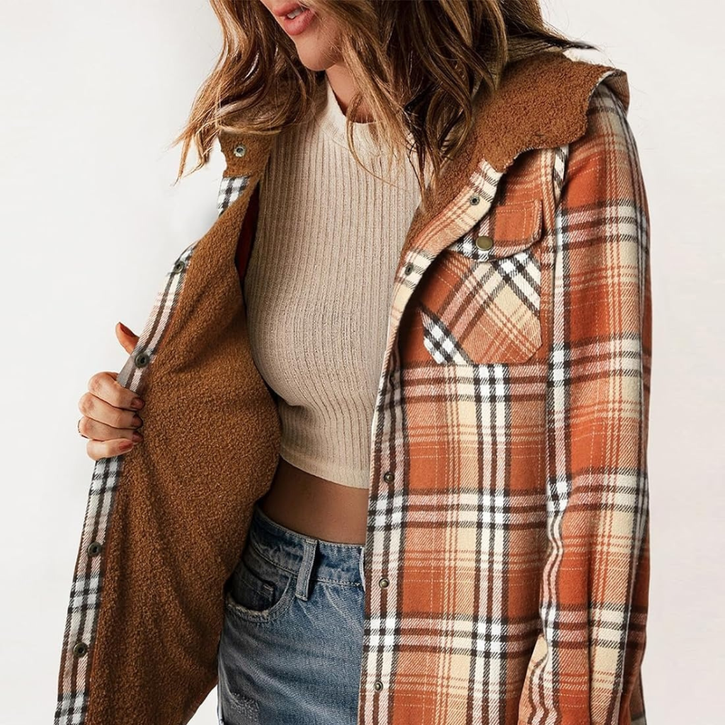 Unisex Teddy Bear Flannel Jacket
