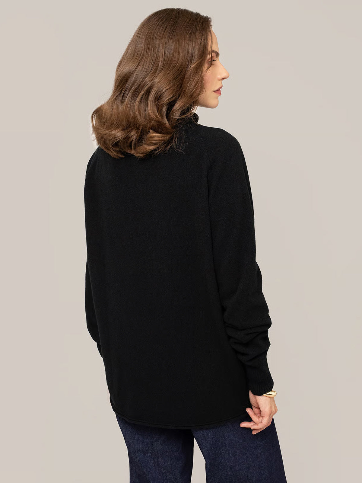 Unisex Wool Roll Neck Sweater