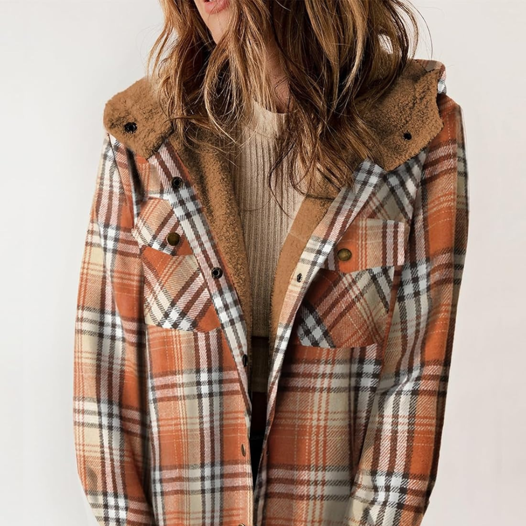 Unisex Teddy Bear Flannel Jacket