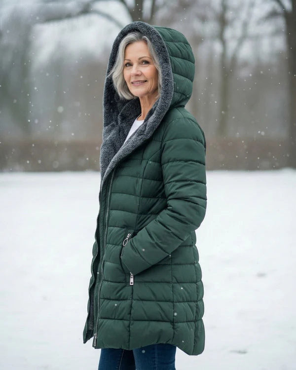 Unisex Fleece-Lined Quilted Coat