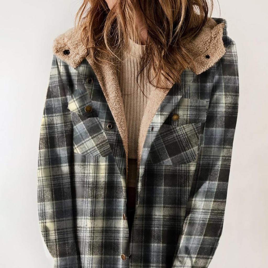 Unisex Teddy Bear Flannel Jacket