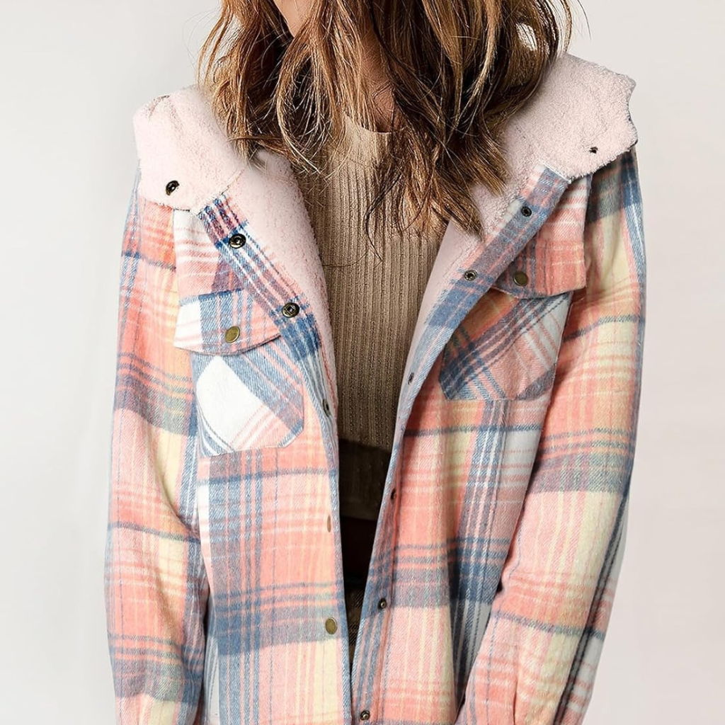 Unisex Teddy Bear Flannel Jacket