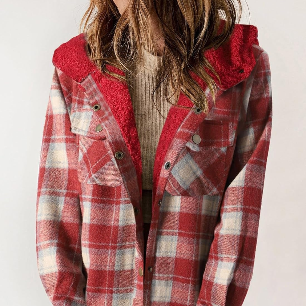 Unisex Teddy Bear Flannel Jacket