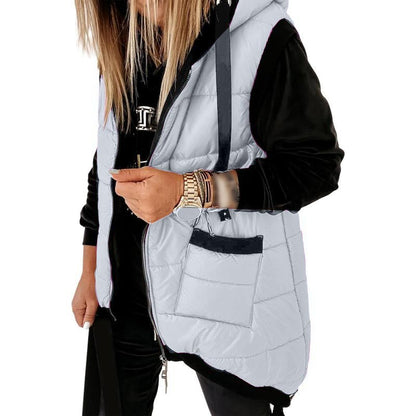 Women's Padded Hooded Puffer Vest