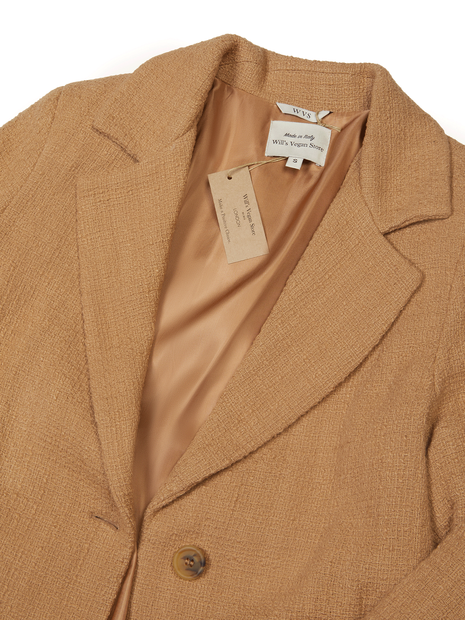 Men's Vegan Wool Structured Coat