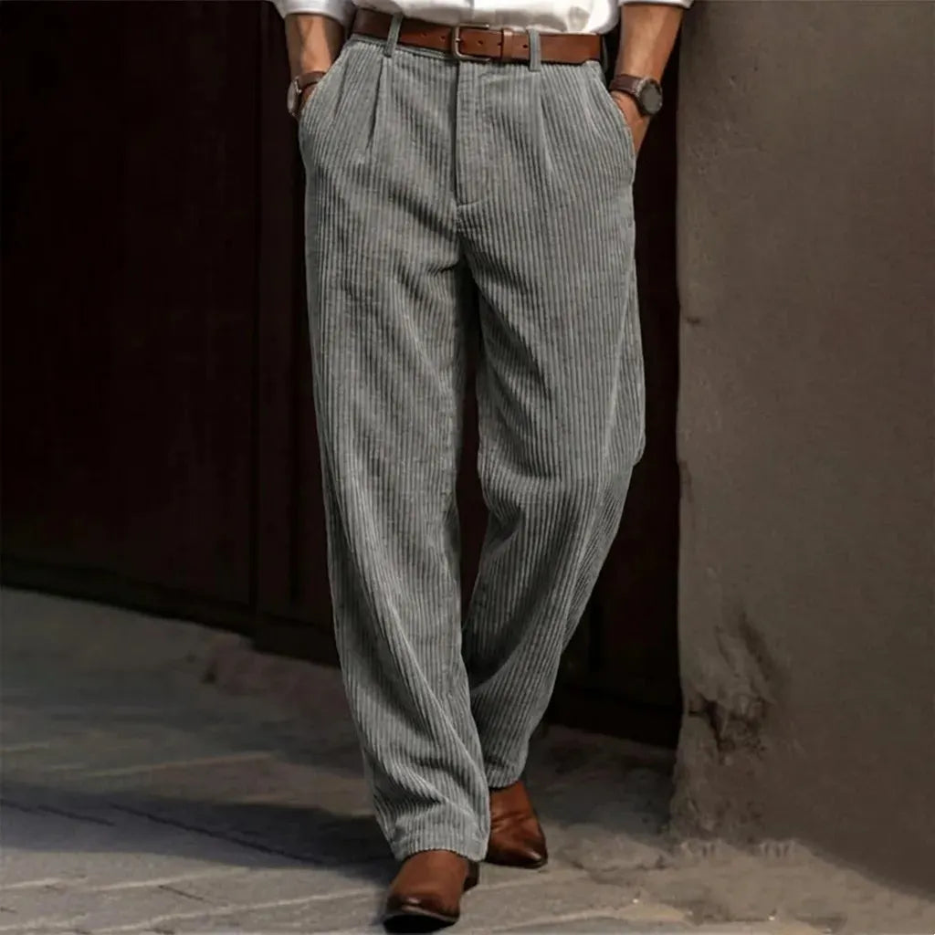 Men's Corduroy Relaxed-Fit Pants