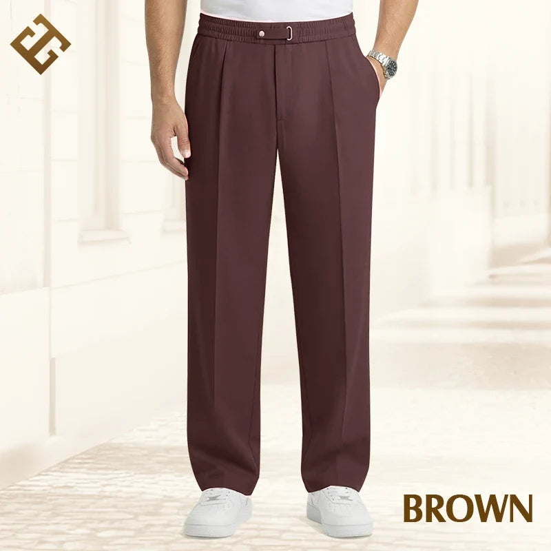 Men's Pull-On Straight-Leg Comfort Pants