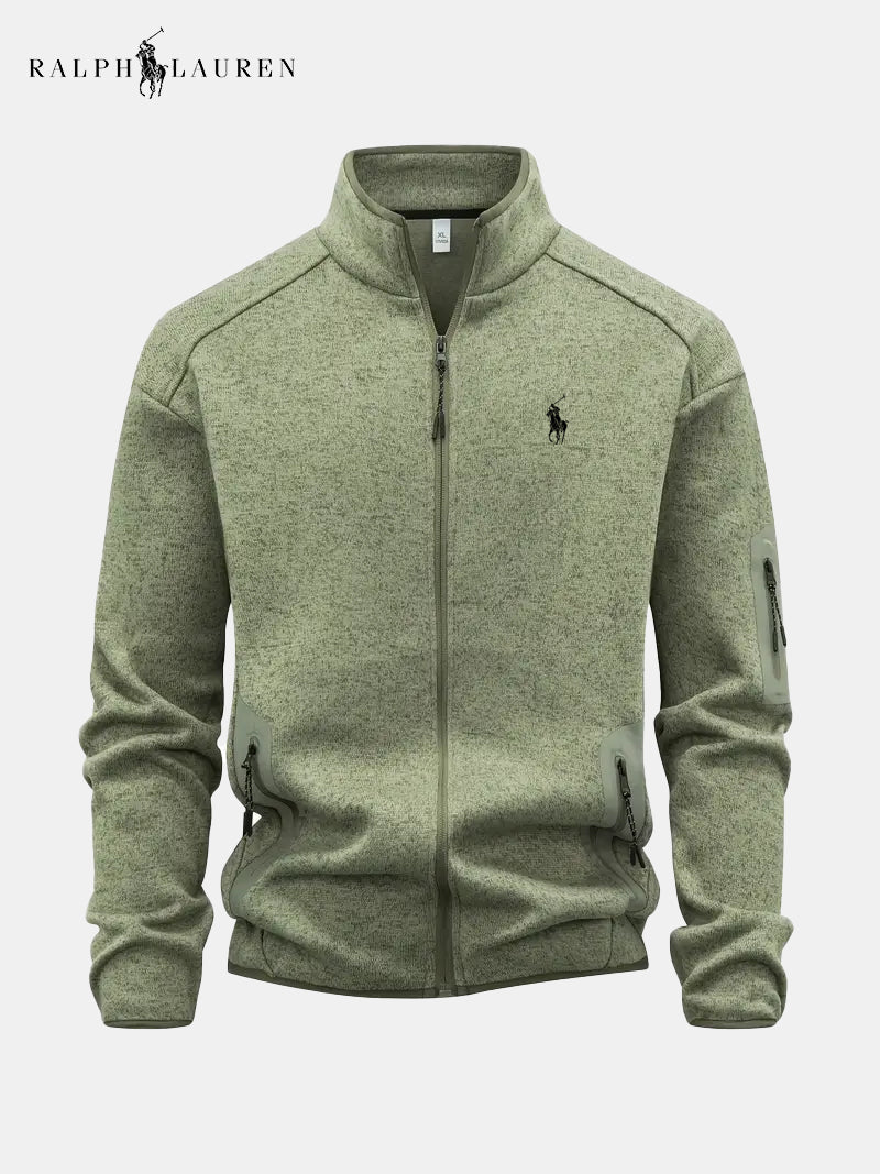 Men's Full-Zip Stand Collar Jacket