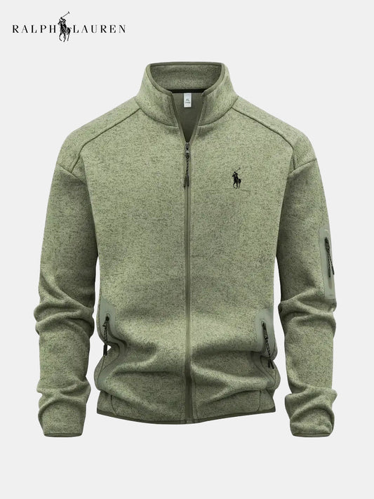 Men's Full-Zip Stand Collar Jacket
