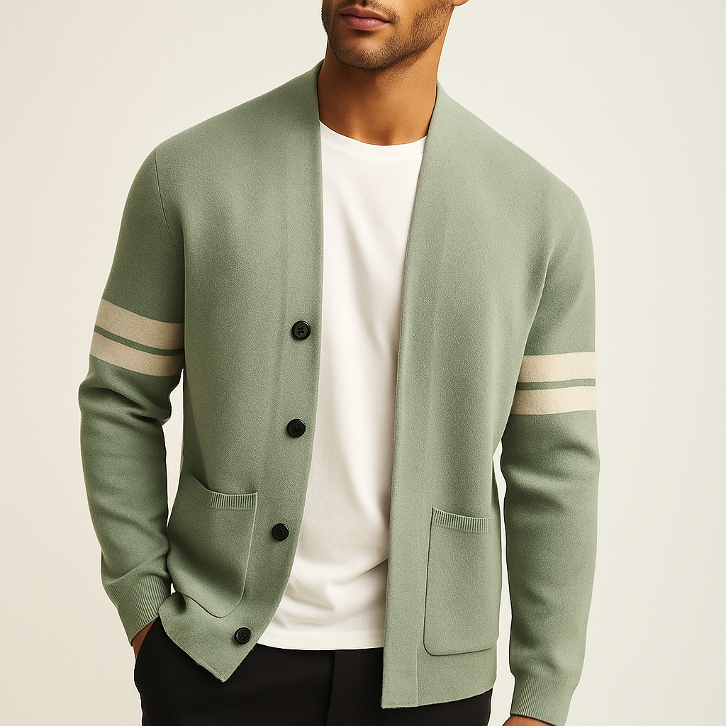 Men's Merino Wool-Blend Cardigan