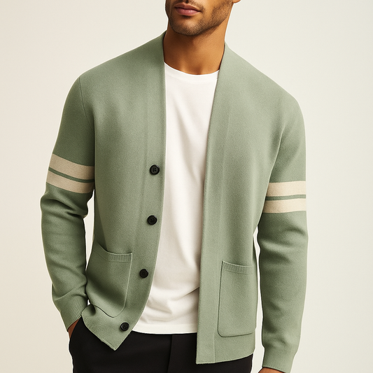 Men's Merino Wool-Blend Cardigan