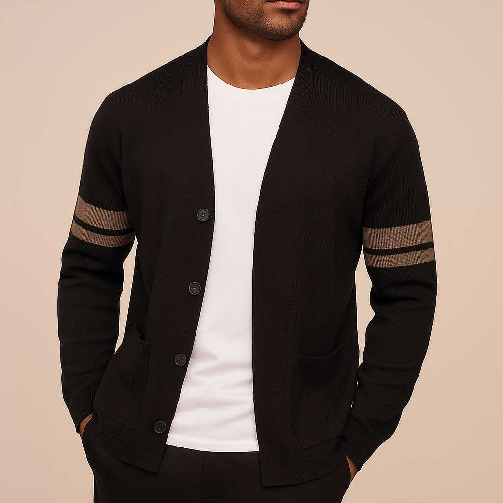 Men's Merino Wool-Blend Cardigan