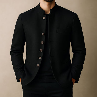 Men's Wool Stand-Collar Jacket