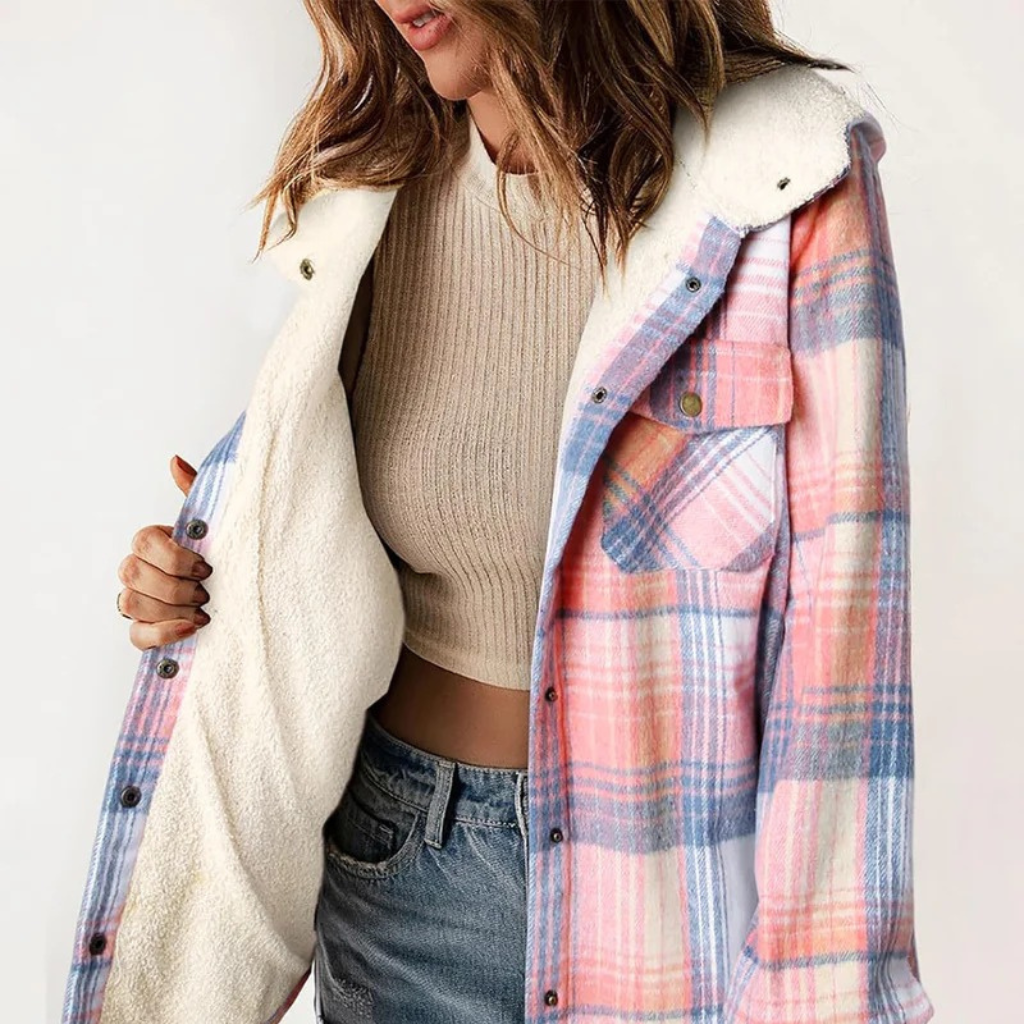 Unisex Teddy Bear Flannel Jacket