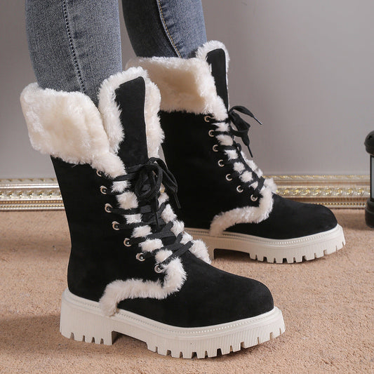 Women's Suede Lined Mid-Calf Boots