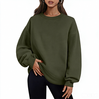 Women's Fleece-Lined Thickened Sweatshirt