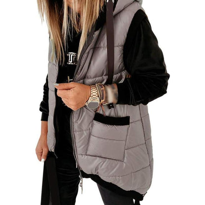 Women's Padded Hooded Puffer Vest