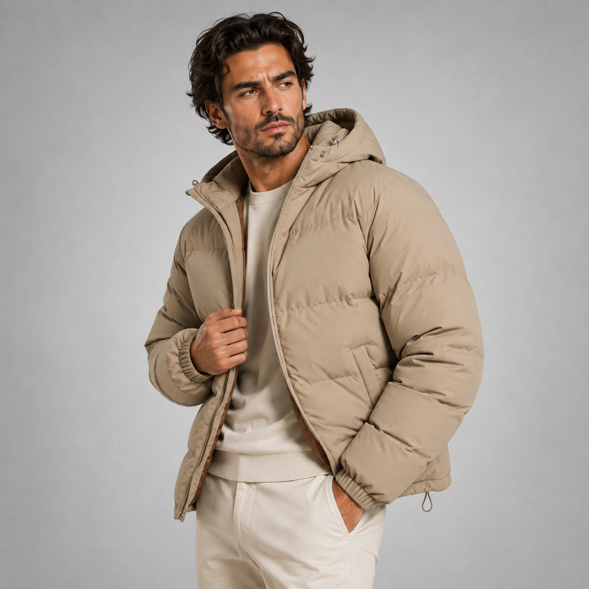 Men's Waterproof Down Puffer Jacket